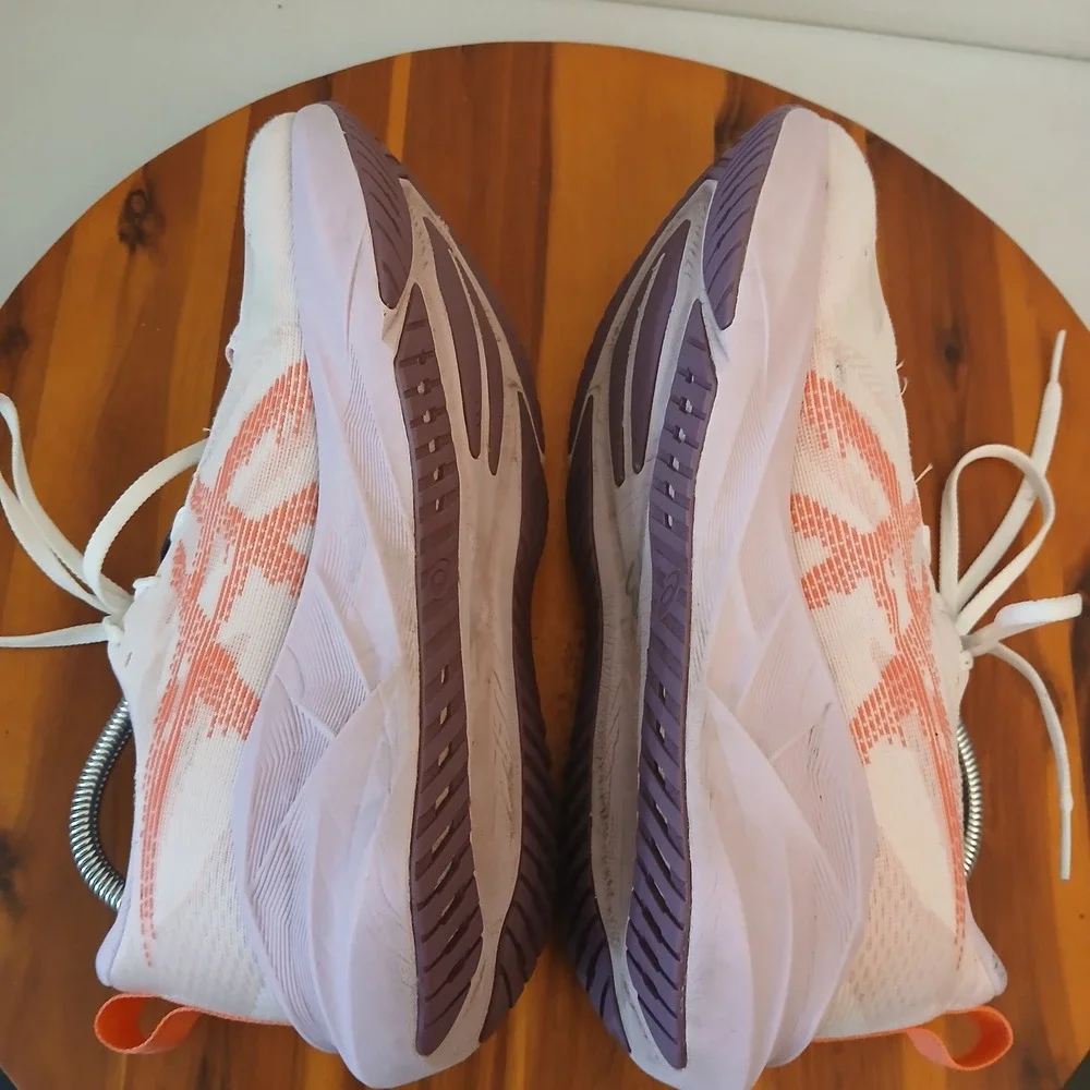 ASICS Novablast 5 Womens 10 Pink Orange FF Blast Running Shoes Mesh 1012B765
